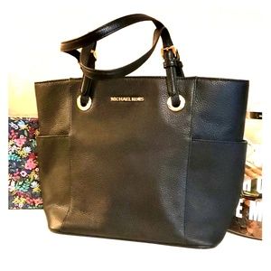 Like New Michael Kors Leather Tote Long Straps